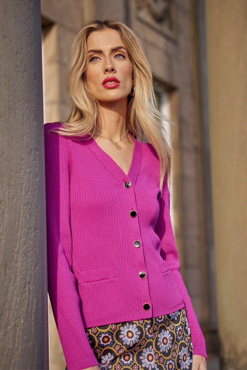 Wallis 2024 pink cardigan